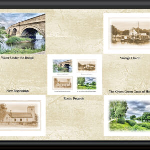 Five scenic cards depicting Swarkestone for £10. Includes Swarkestone Bridge and St James' Church